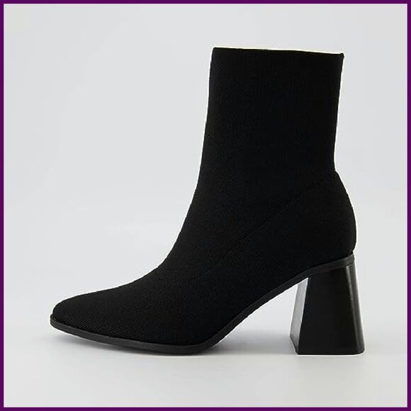 Stretch Knit Ankle Boots with Memory Foam, Wide Widths Available - Picture 3 of 8